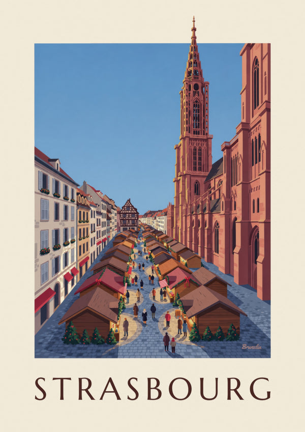 Poster Weihnachtsmarkt in Strasbourg