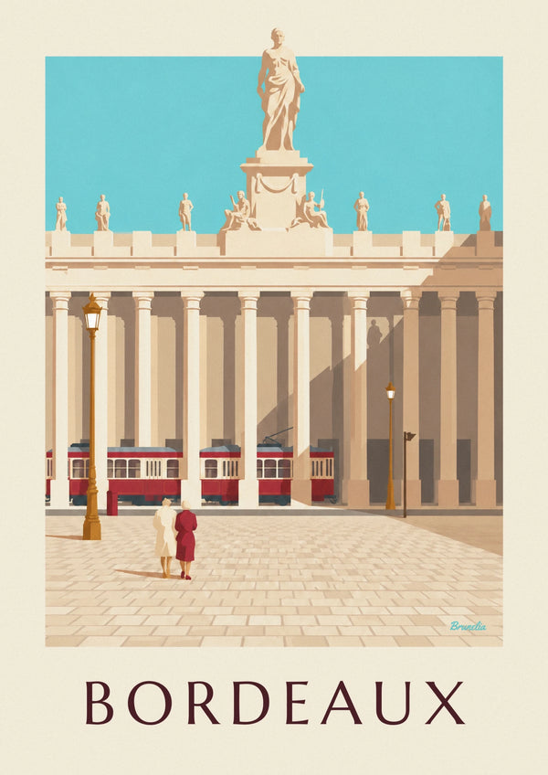 Grand Théâtre and Place de la Comédie in Bordeaux poster