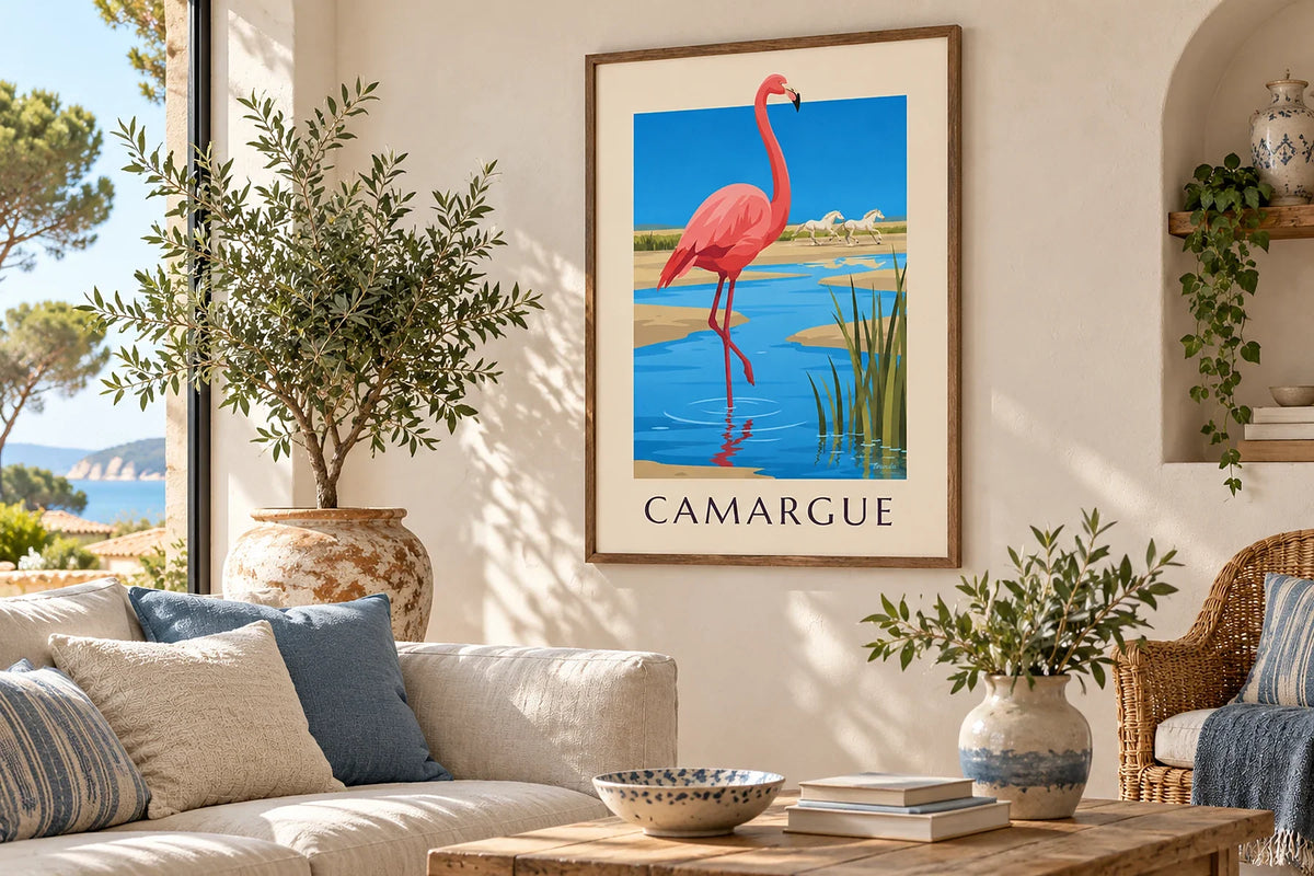 Vintage bird posters: flamingos, seagulls and ornithological plates