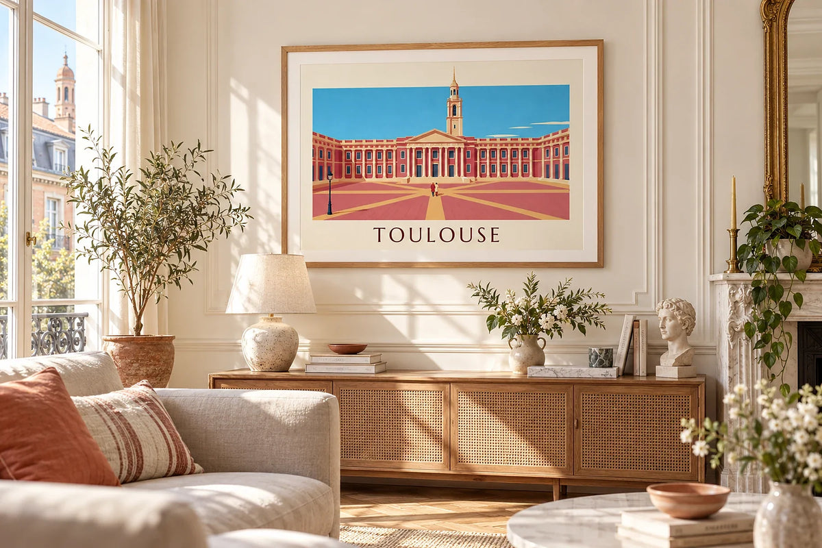 Toulouse and Nantes posters: 2 cities, 2 moods