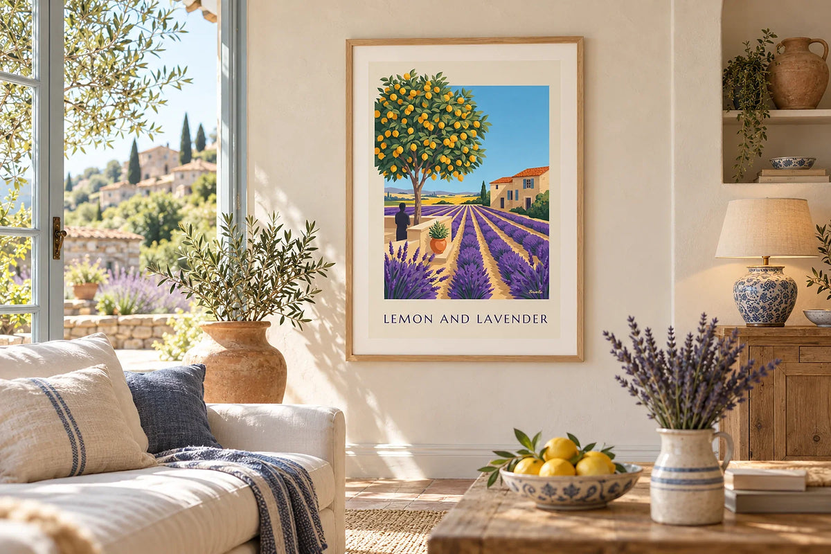 Provence, its villages and its art of living in posters