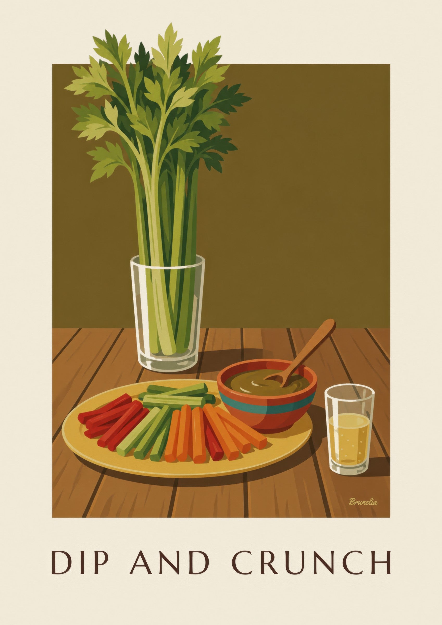 Poster mit Anchoïade und knackigem Gemüse: Detail in Nahaufnahme