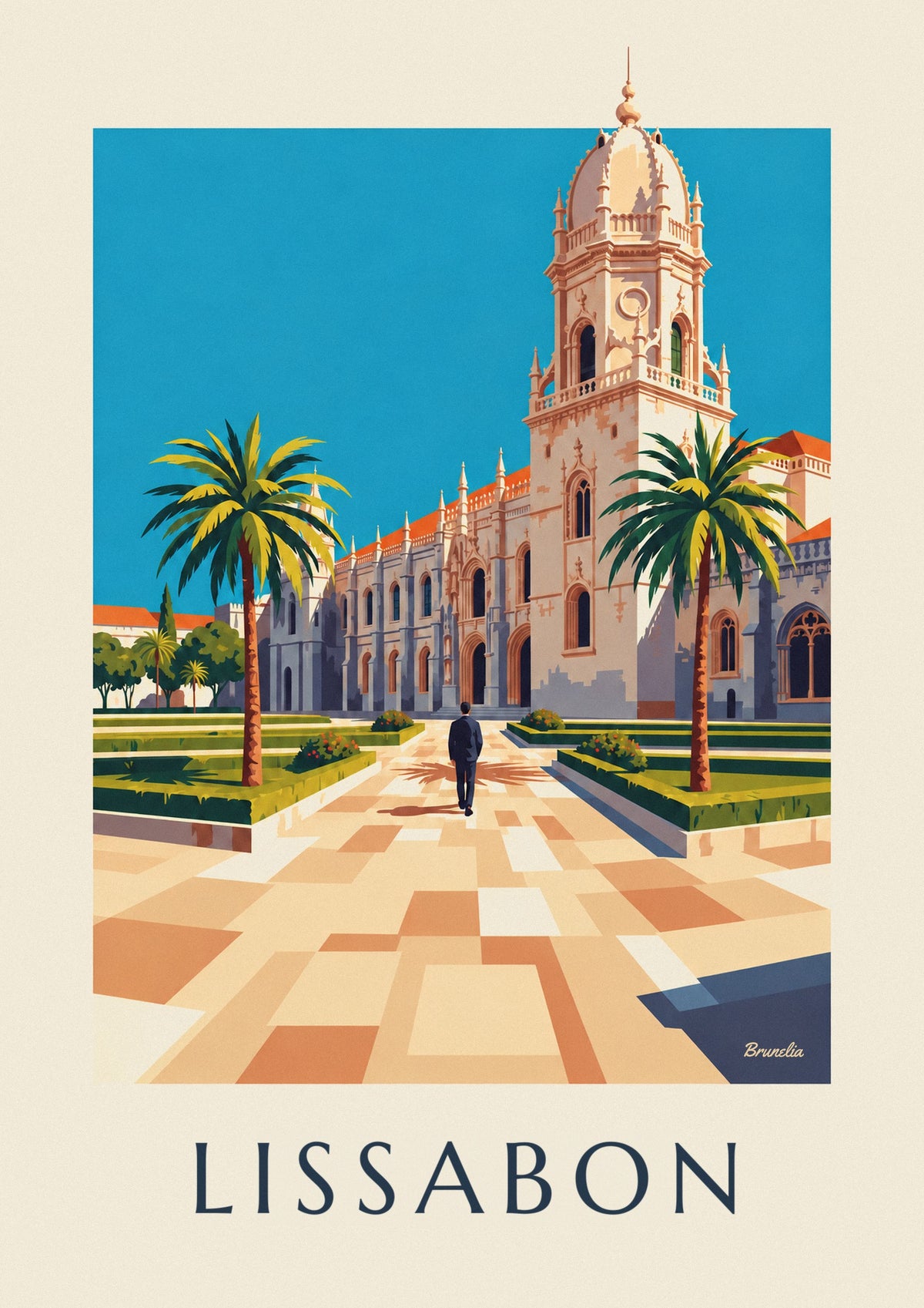 Poster Hieronymus-Kloster in Belém, Lissabon