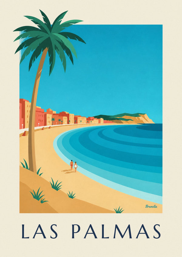 Affiche plage de Las Canteras à Las Palmas